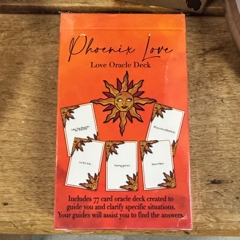 Phoenix Love Love Oracle Deck - Orange Sun Design